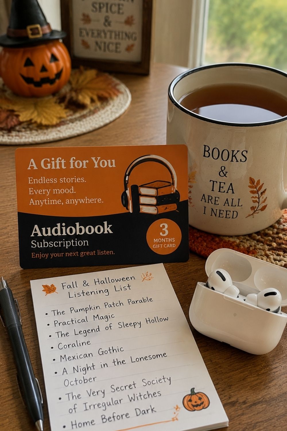halloween-gift-ideas-elderly-parents-audiobook-subscription-gift