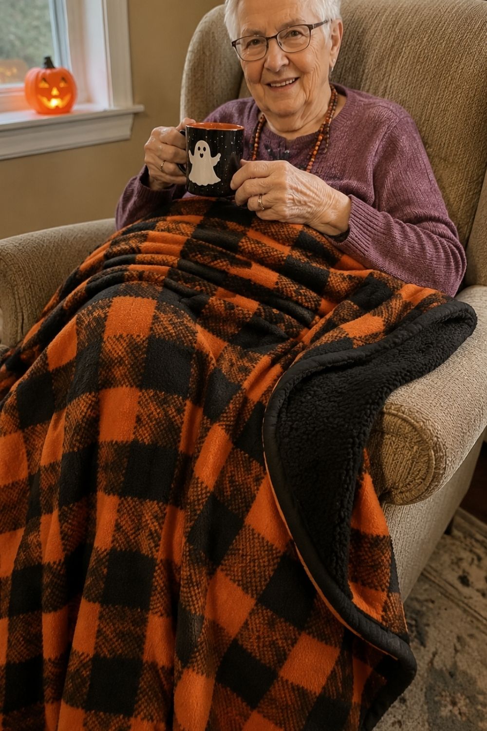 halloween-gift-ideas-elderly-parents-fleece-blanket
