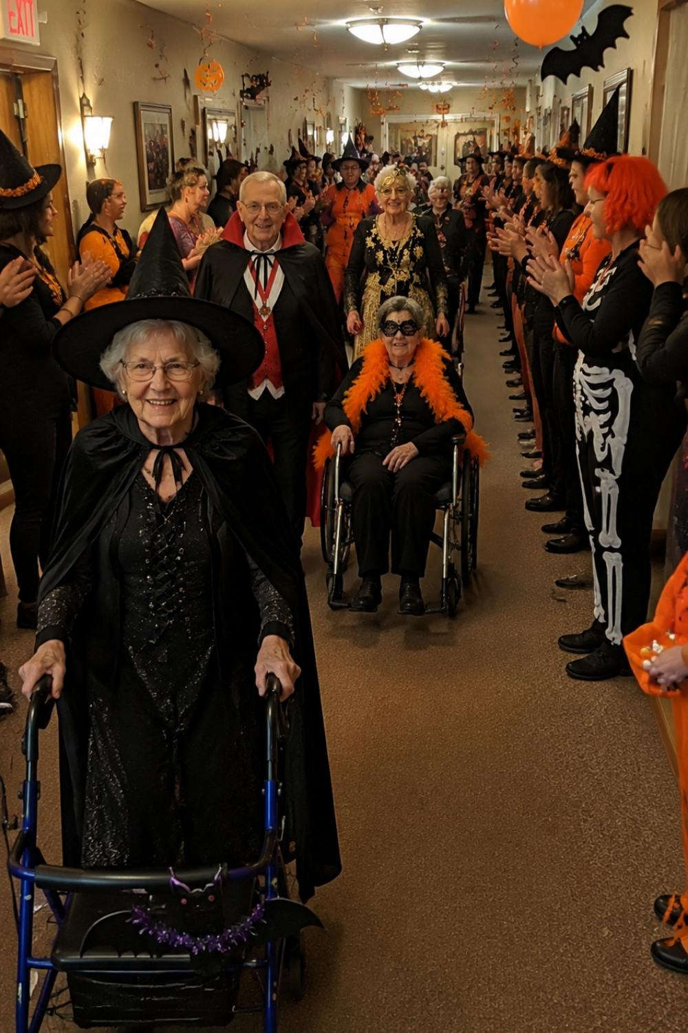halloween-spirit-week-assisted-living-costume-day-hallway-parade