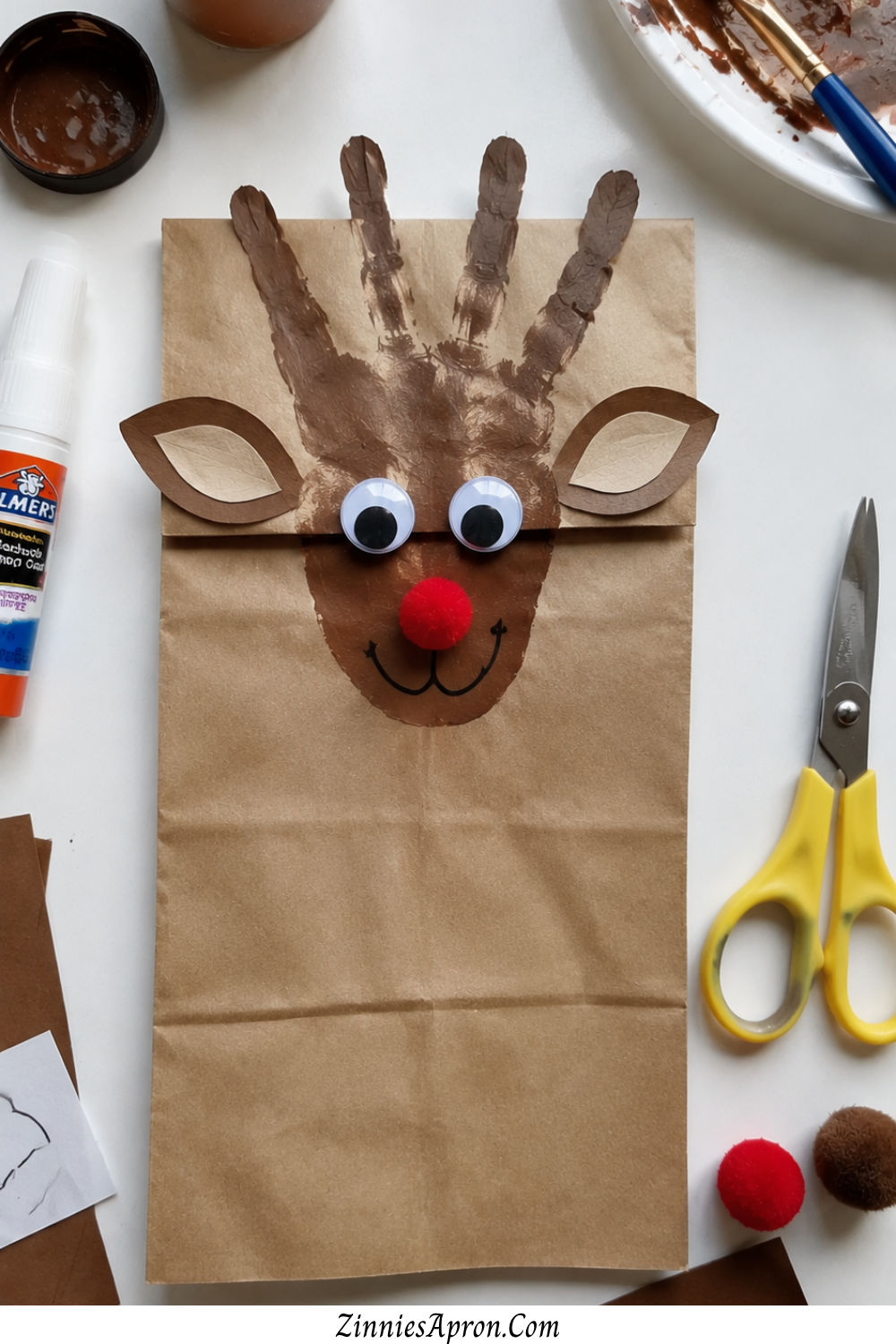 handprint-fall-deer-crafts-kids-paper-bag-puppet