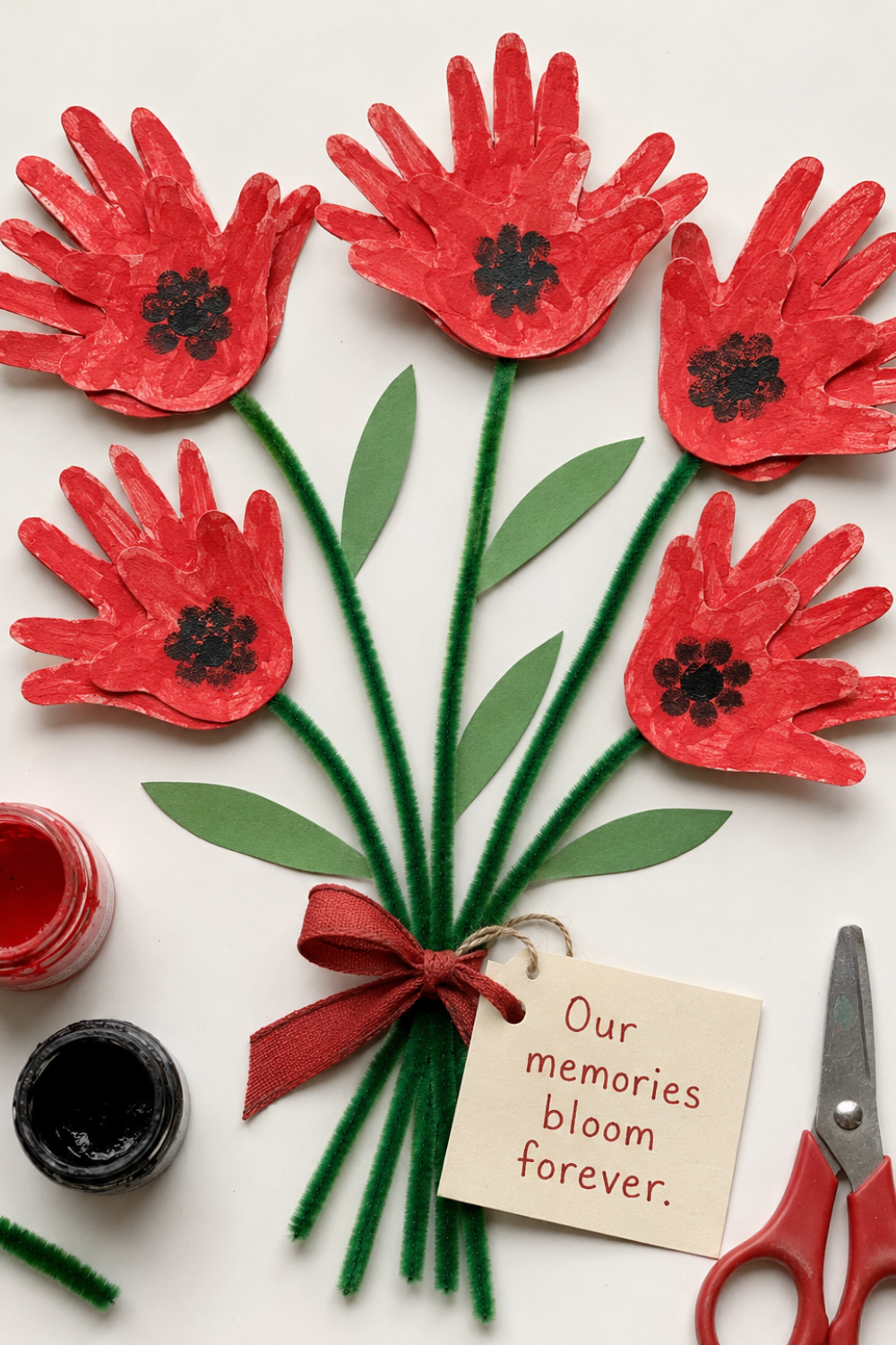 poppy-handprint-flower-bouquet-crafts-for-grandparents-day
