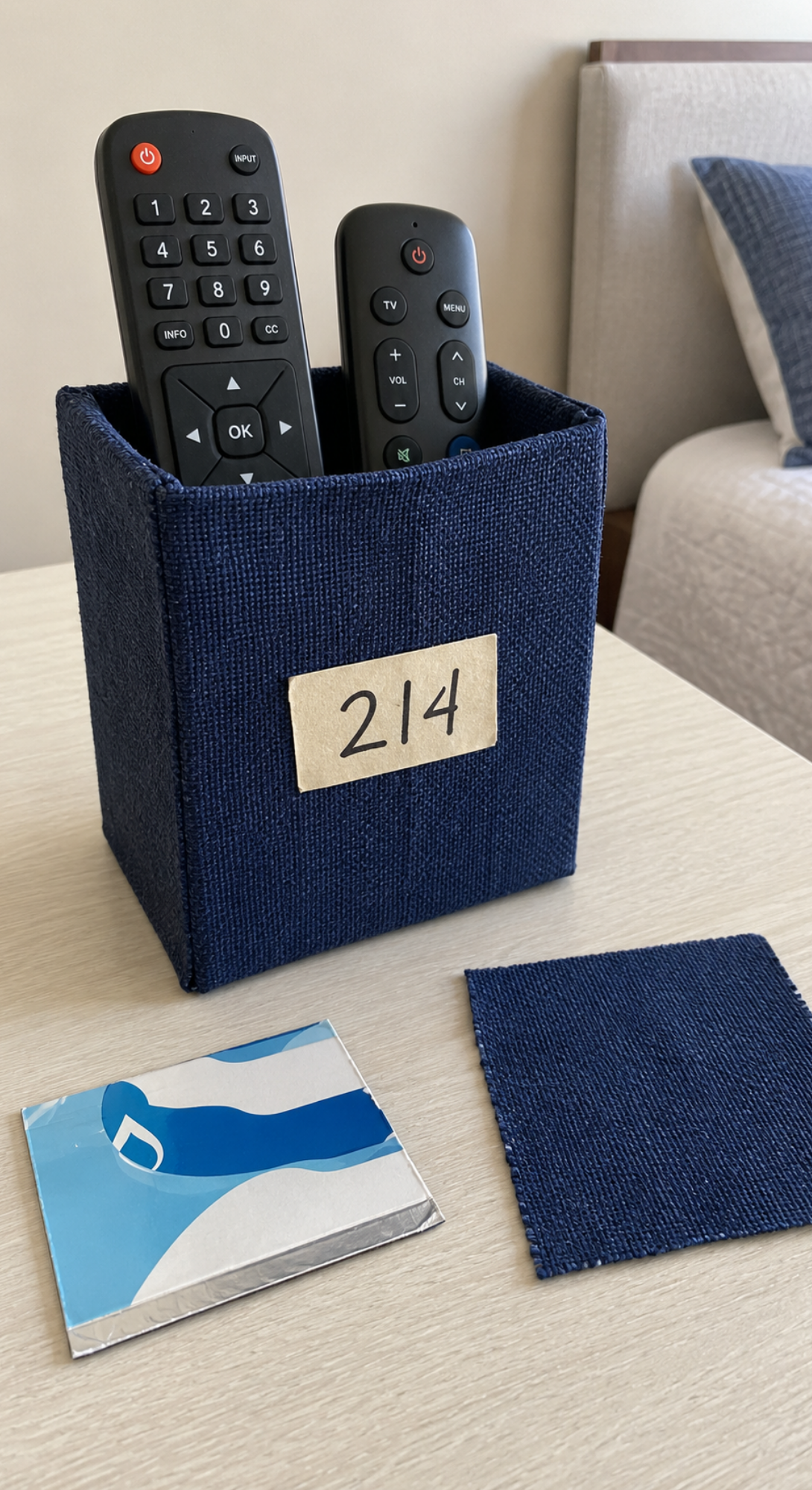 recycled-crafts-for-seniors-fabric-covered-remote-control-caddy