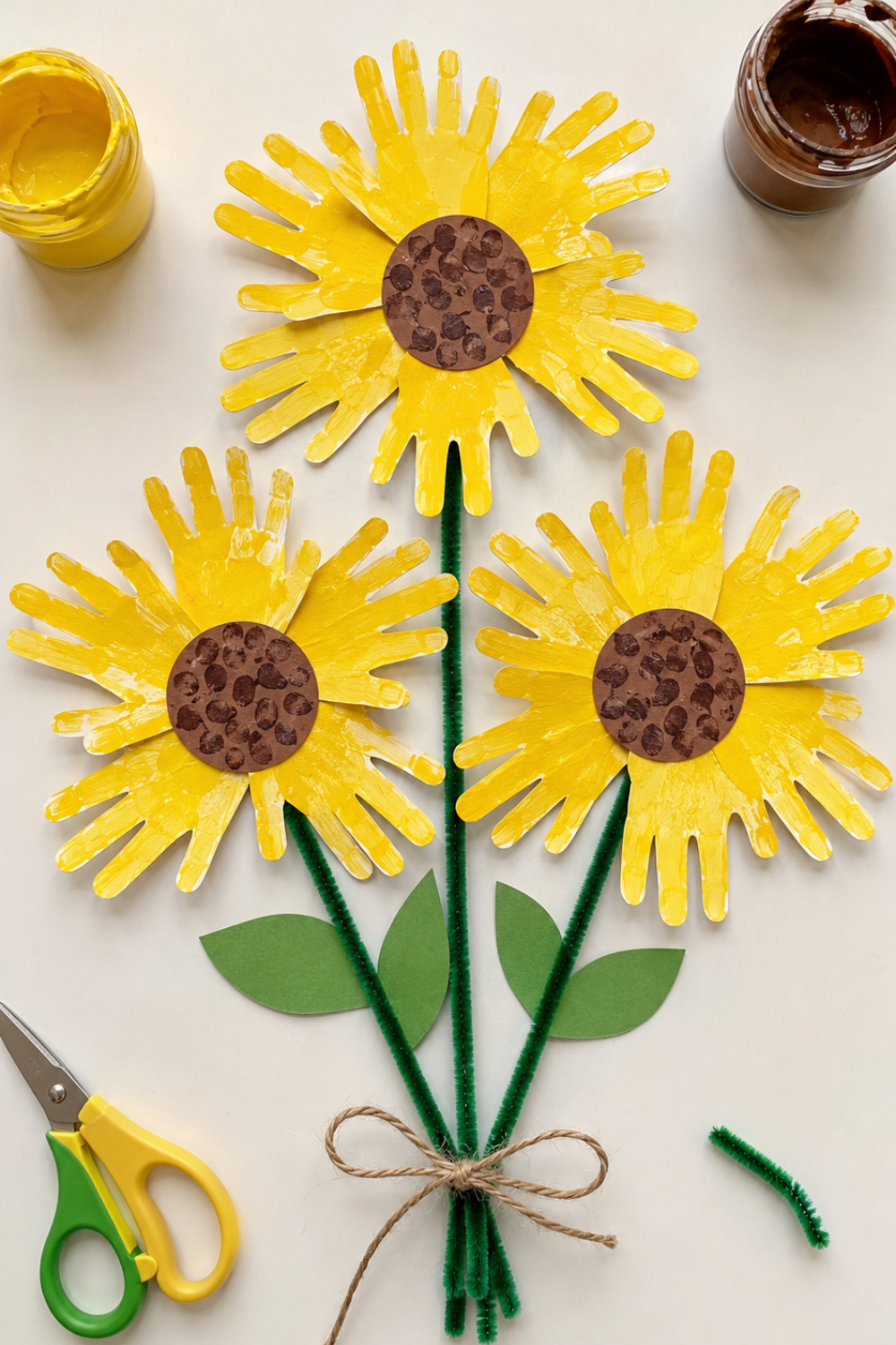 sunflower-handprint-flower-bouquet-crafts-for-grandparents-day