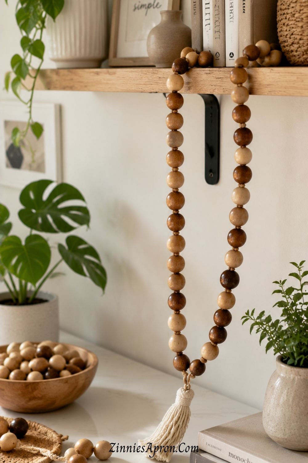 wooden-bead-garland-twine-mantel-decor-seniors-craft