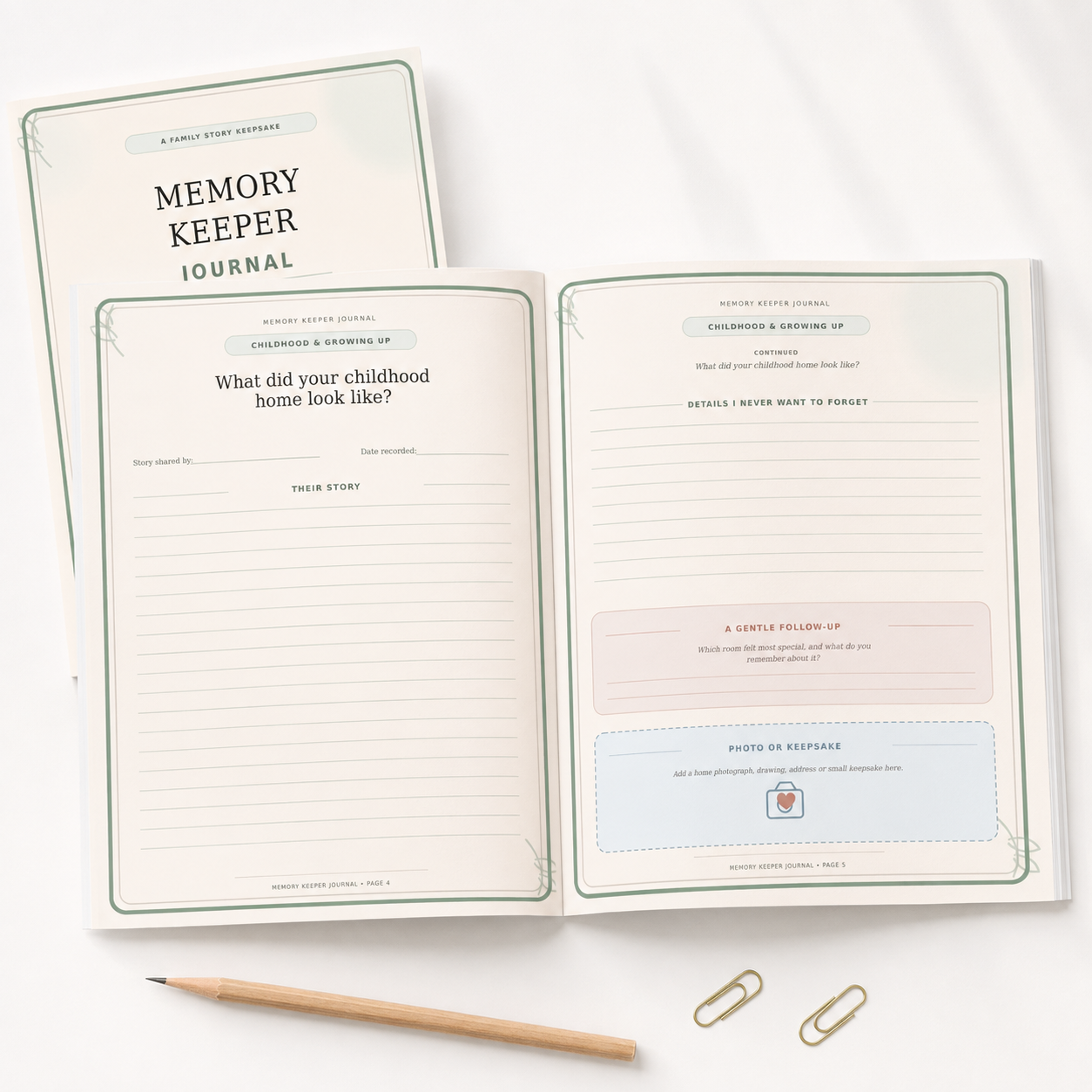 Family memory keeper journal