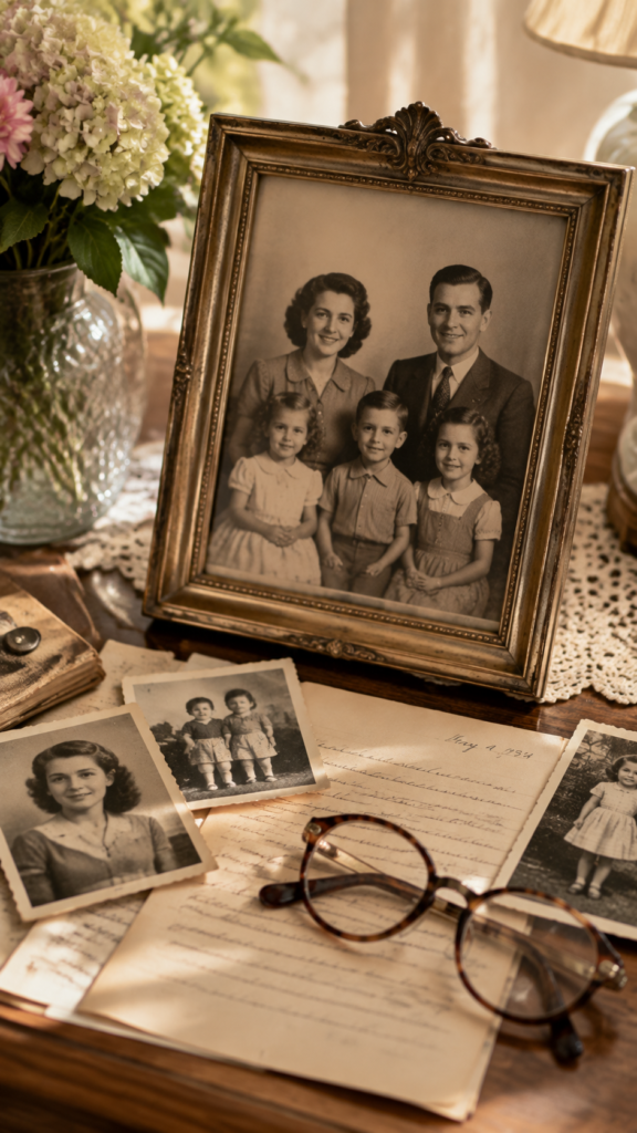 A-Nostalgic-Family-Memory-Table-birthday-gift-ideas-for-women-in-their-80s