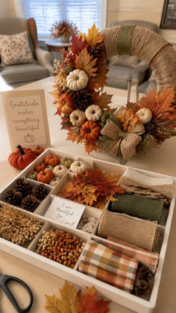 Autumn-Gratitude-Wreath-Crafting-Setup.-Thanksgiving-gratitude-crafts