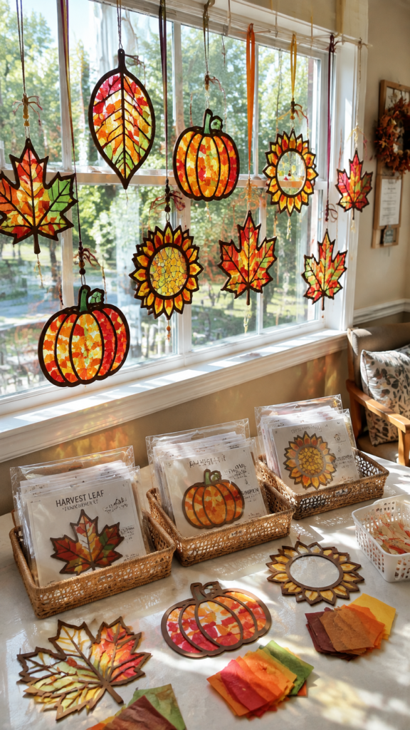 Autumn-Suncatchers-in-a-Sunlit-Craft-Room.