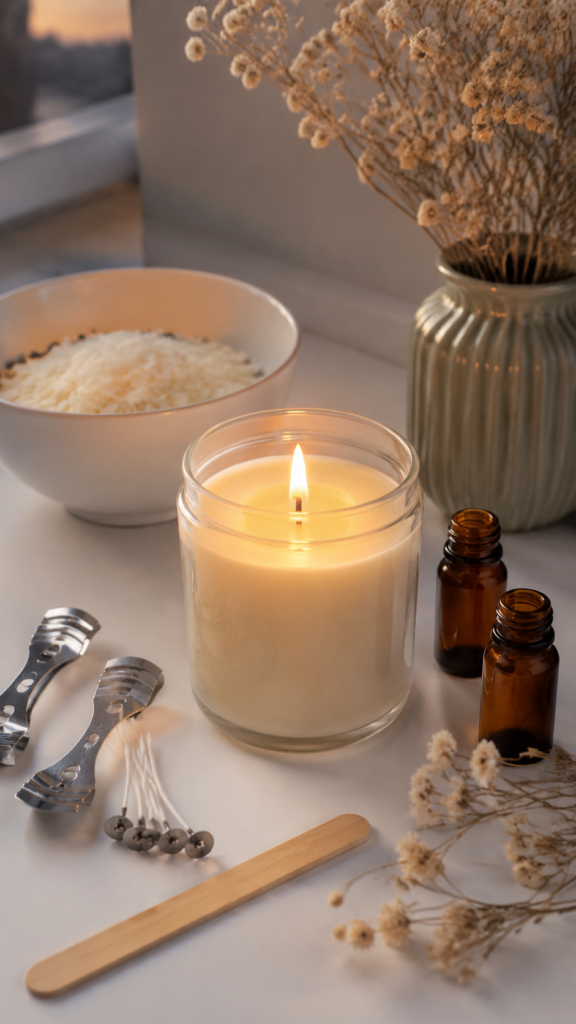 Cozy-soy-candle-craft.-craft -night -ideas -for- moms