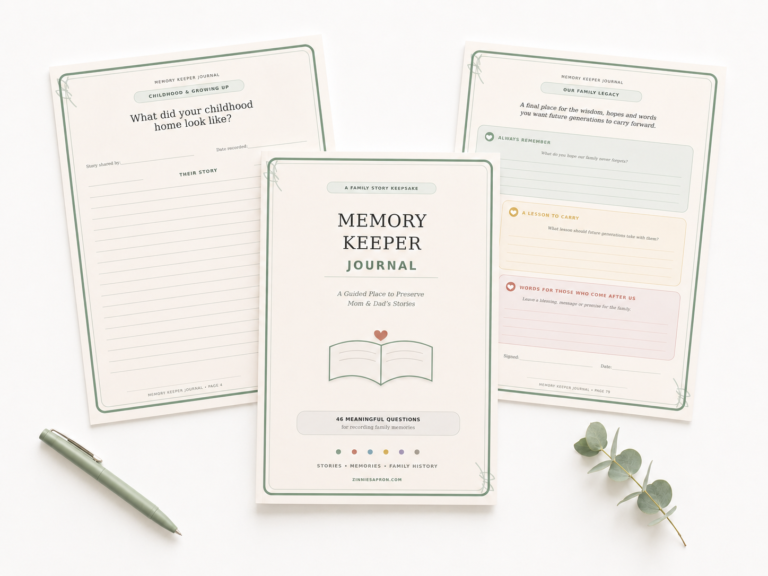 Family memory keeper journal