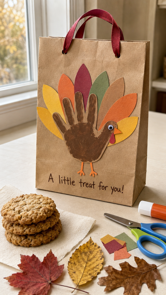 Handprint-Turkey-Thanksgiving-Gift-Bag-Craft