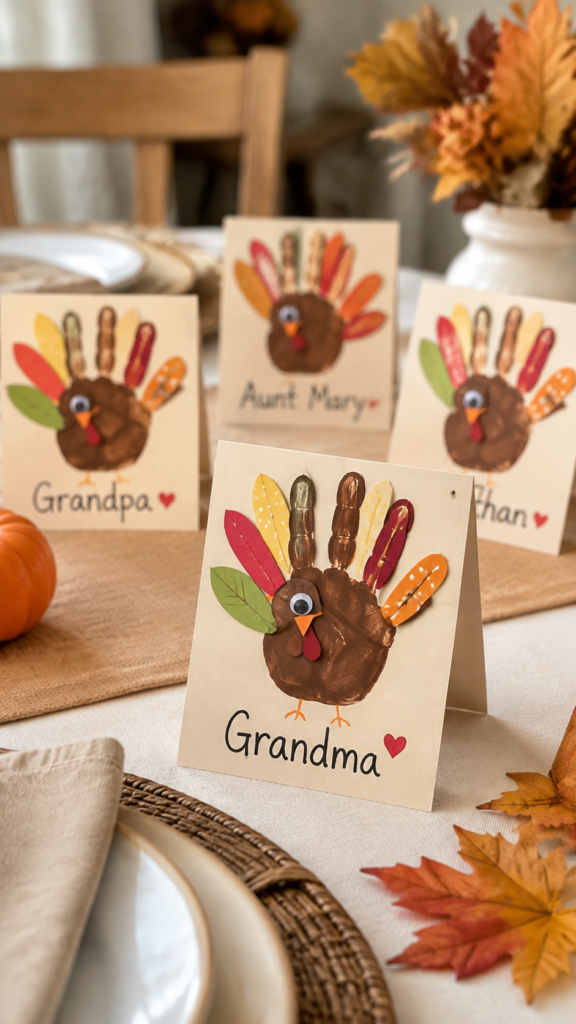 Handprint-Turkey-Thanksgiving-Place-Cards