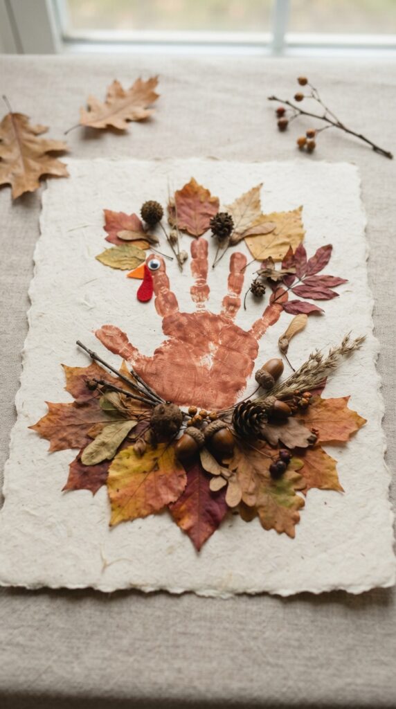 Handprint_turkey_craft_autumn_leafs