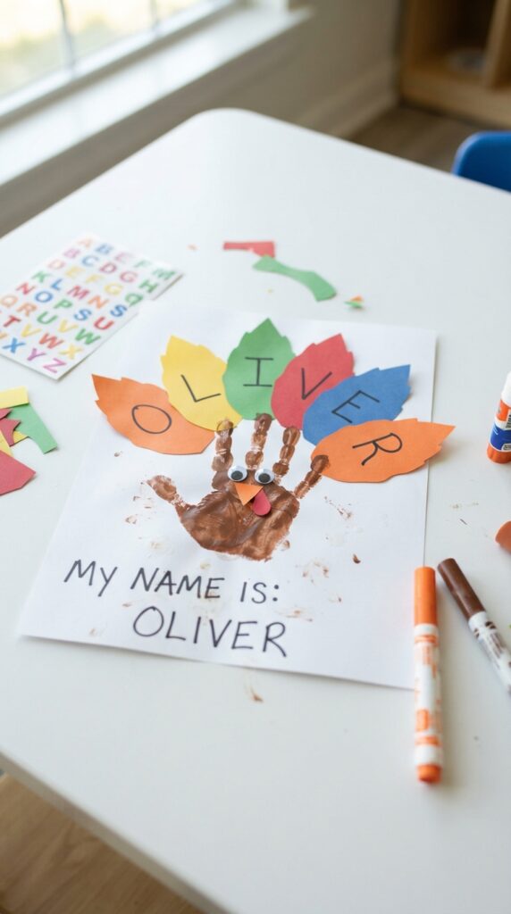 Handprint_turkey_with_name_letters.