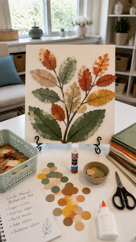 Paper-Mosaic-With-Pre-Punched-Circles-paper-crafts-for-seniors
