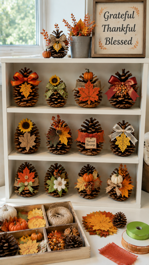 Pinecone-Harvest-Decorations-another-harvest-crafts-for-seniors