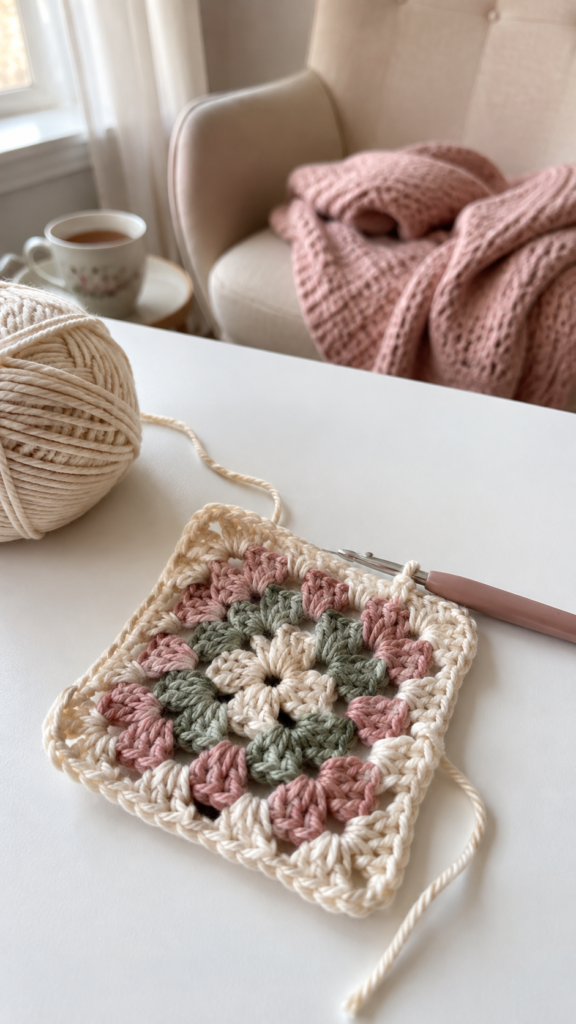 pastel-granny-square-in-progress