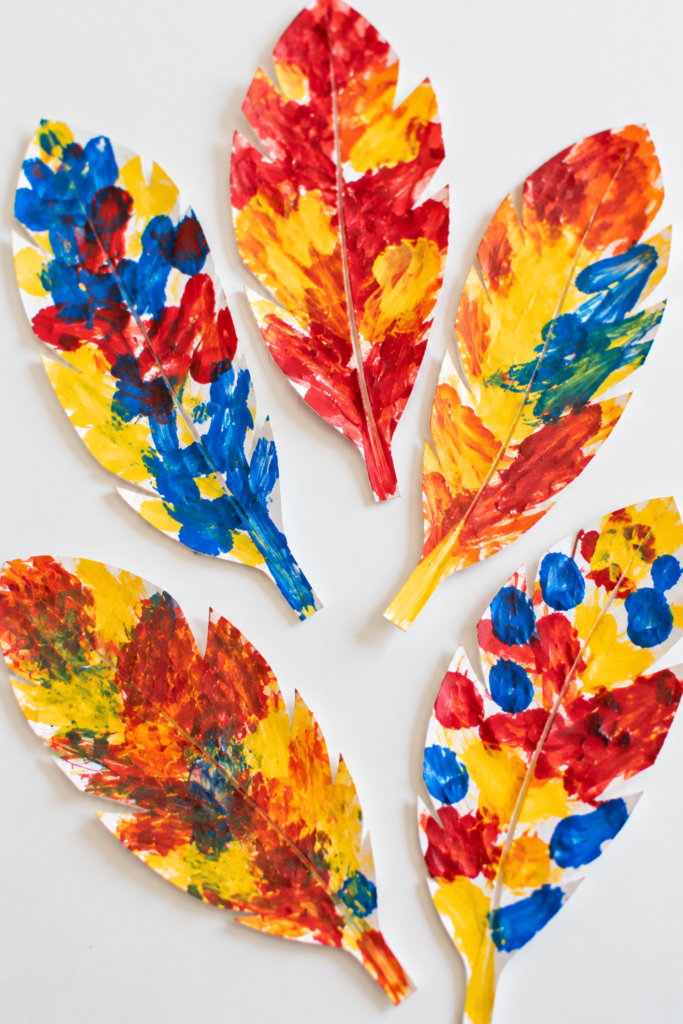 Colorful-Painted-Paper-Feather-Collage.