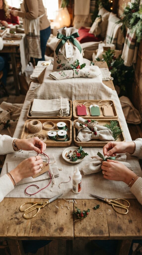 Guests_crafting_gifts_at_table