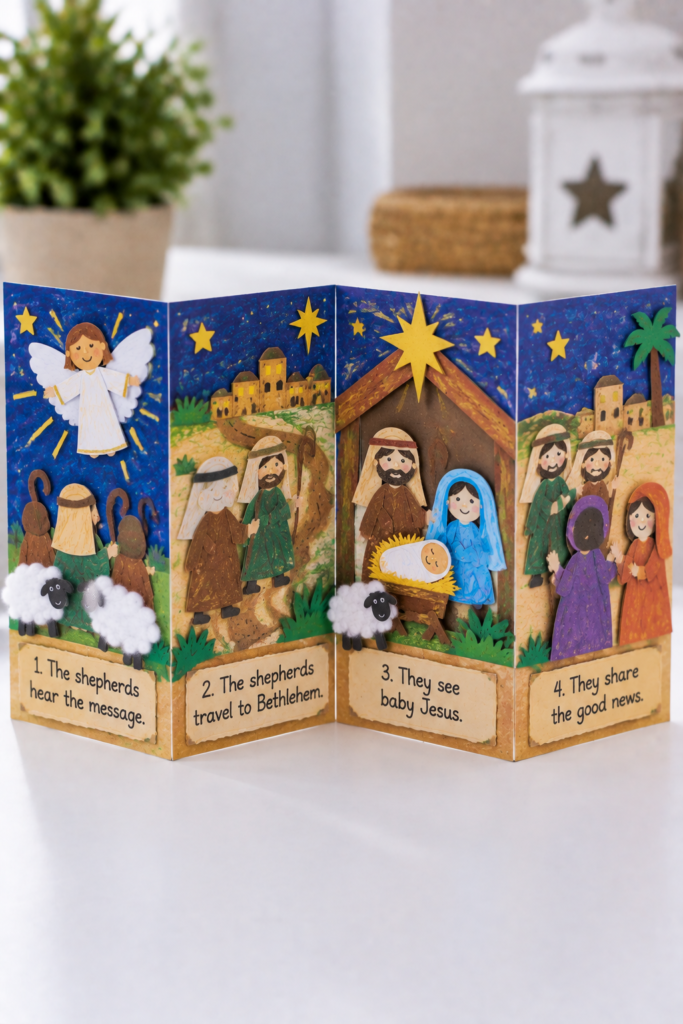 Handcrafted-Nativity-Story-Accordion-Display