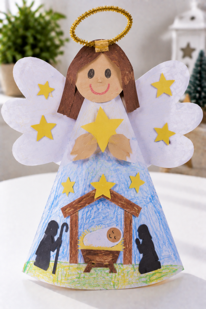 Handmade-Paper-Angel-Nativity-Craft.