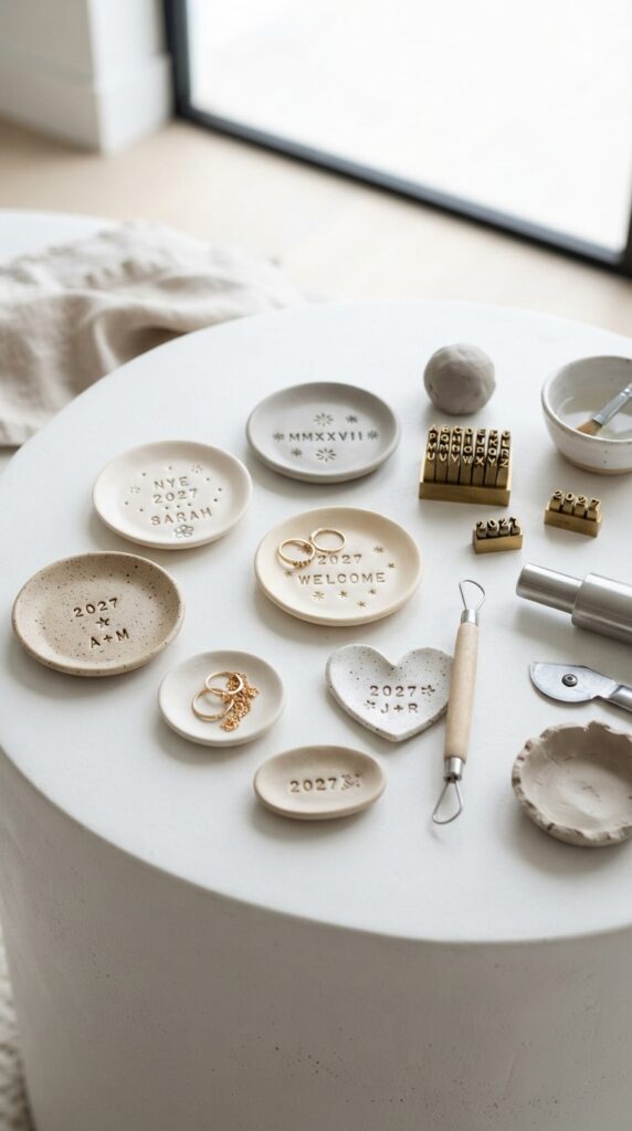Handmade_clay_ring_dishes_display