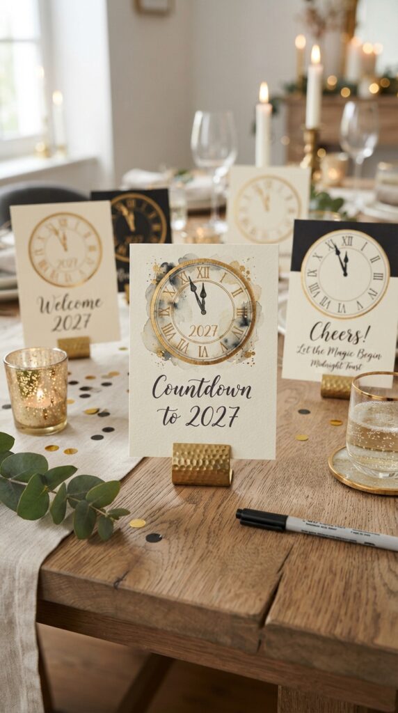 New_Year_clock-face_table_cards