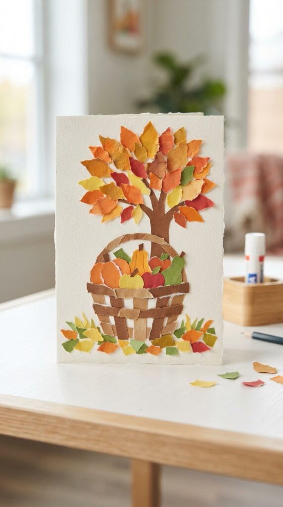 No-Cut-Torn-Paper-Harvest-Card
