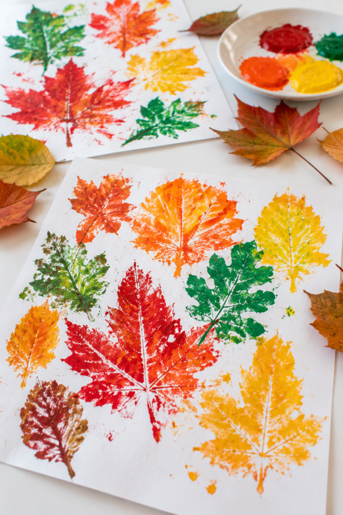 Thanksgiving-Leaf-Printing-With-Real-Leaves