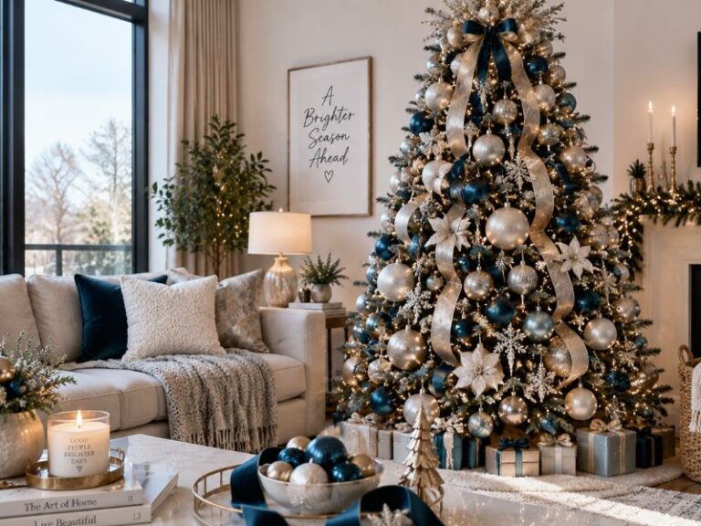 Christmas -tree- ideas- that- aren't- red- and -green