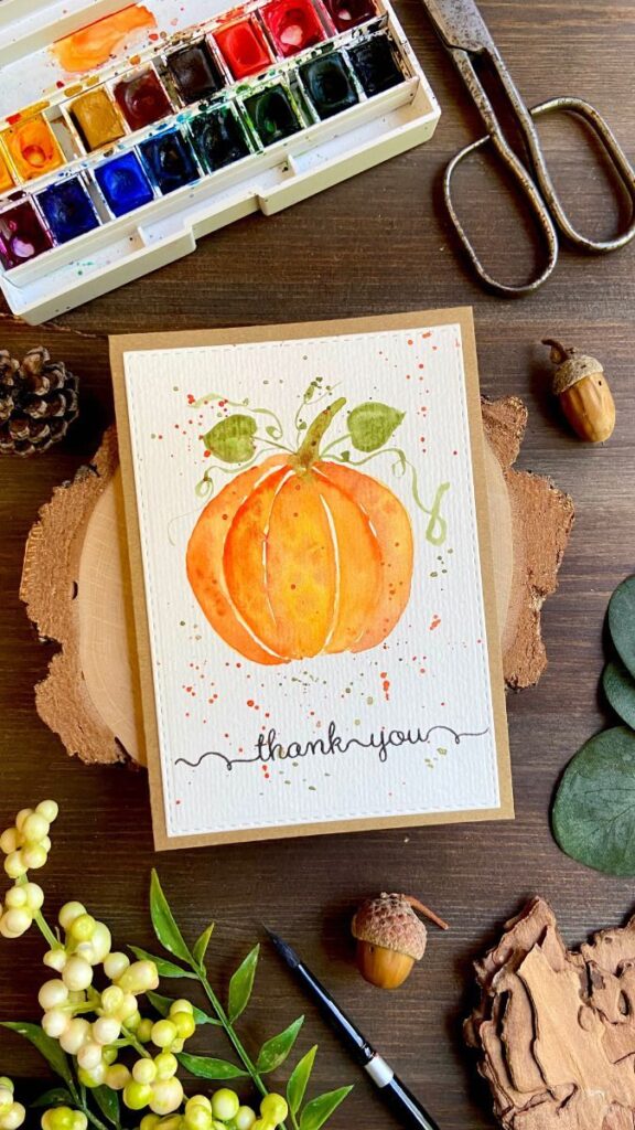 Watercolour-Wash-Thanksgiving-Card- Thanksgiving-card-crafts-for-seniors-in-assisted-living