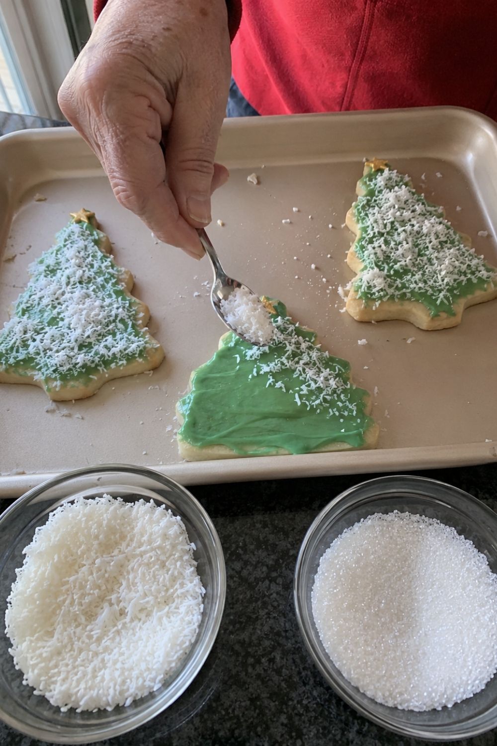 christmas-cookie-decorating-for-seniors-coconut-tree-cookies
