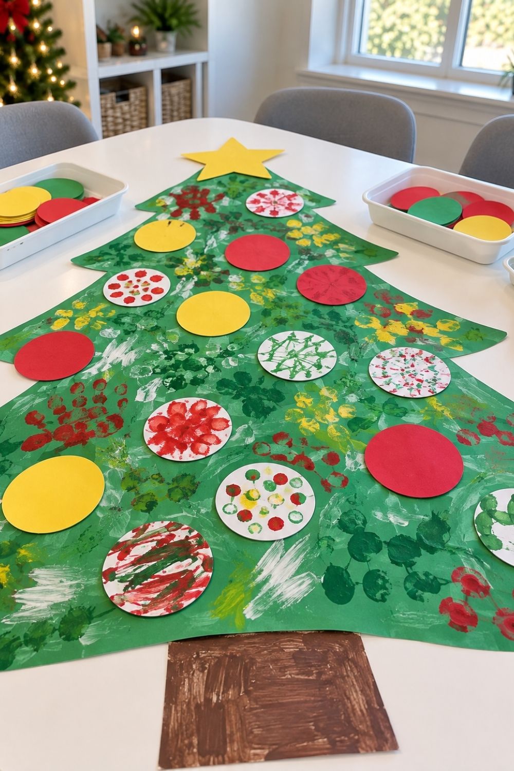christmas-crafts-for-seniors-group-tree-mural