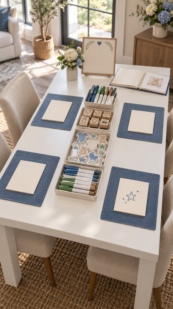 Baby-shower-keepsake-craft-station