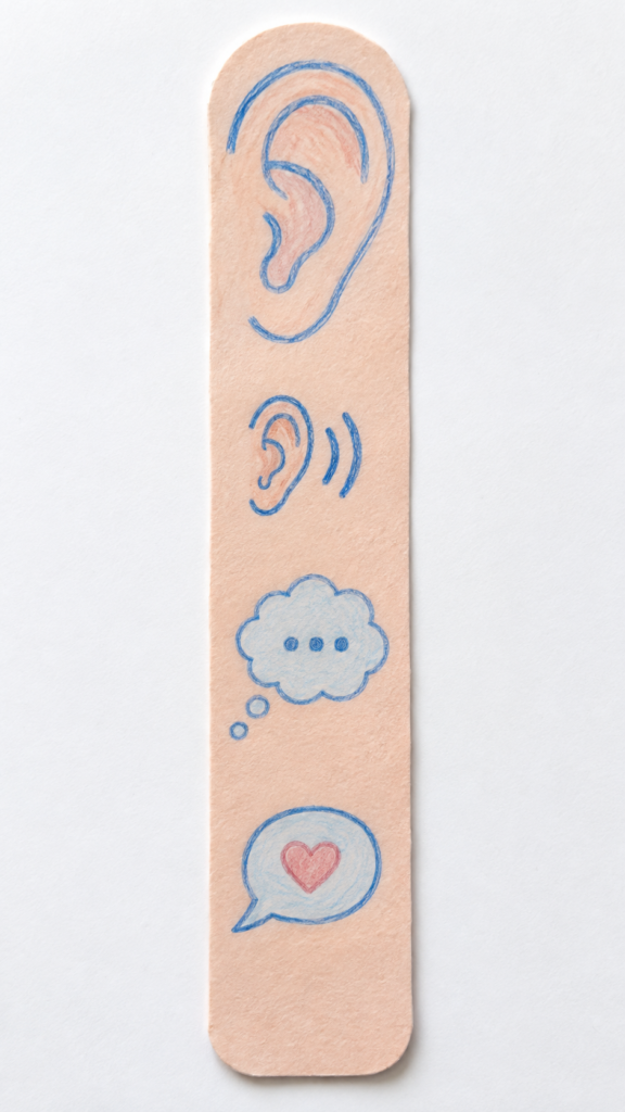 Child-made-ear-themed-communication-bookmark