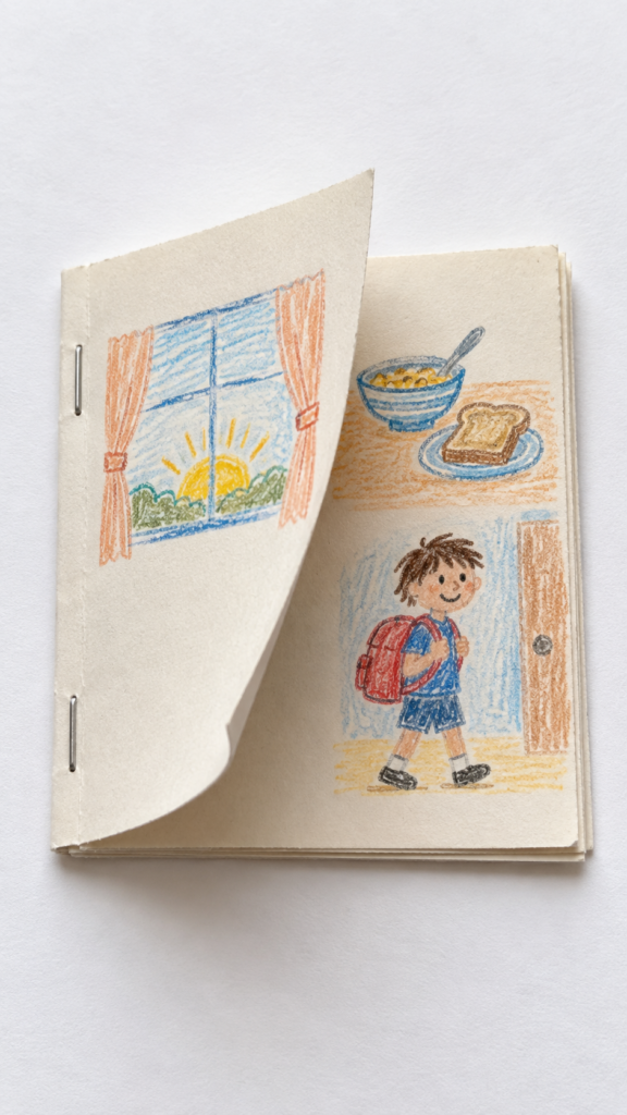 Childs-Morning-Crayon-Flipbook