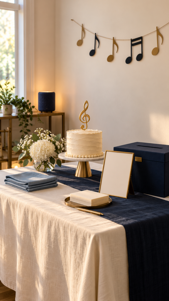Elegant-navy-and-gold-musical-baby-shower