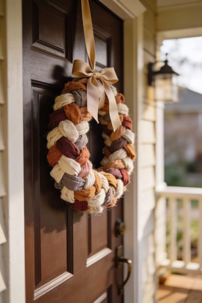 Fabric-Knot-Wreath-From-Old-Clothes