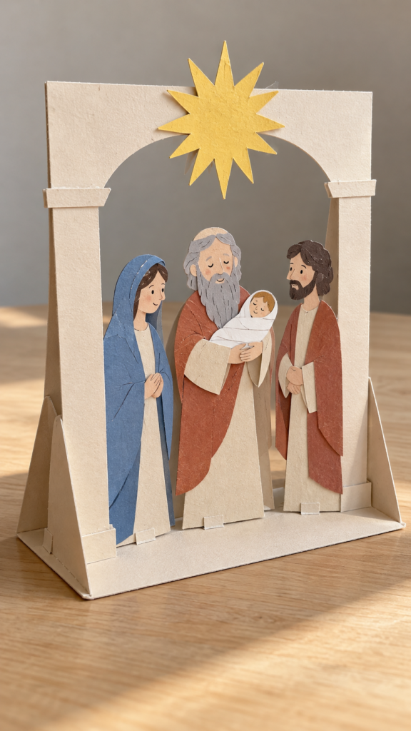 Handmade-Cardstock-Temple-Scene