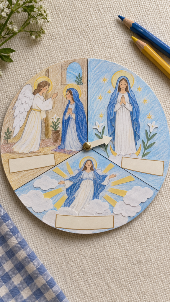 Handmade-Catholic-feast-day-learning-wheel.