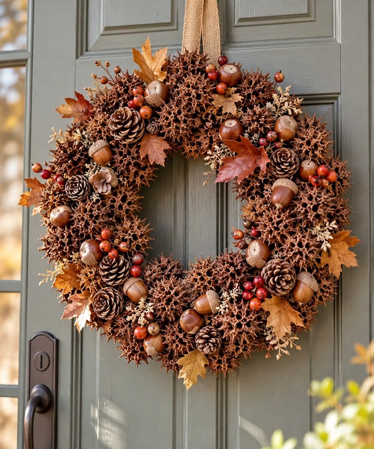 Natural-Seed-Pod-Wreath-Using-Local-Materials.