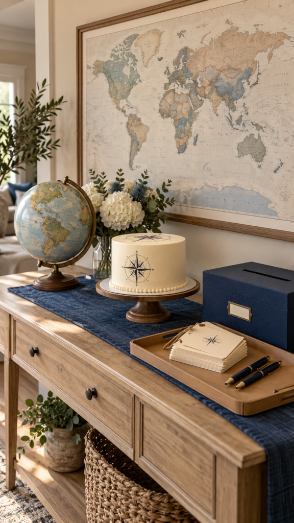 Navy-Explorer-Baby-Shower-Display