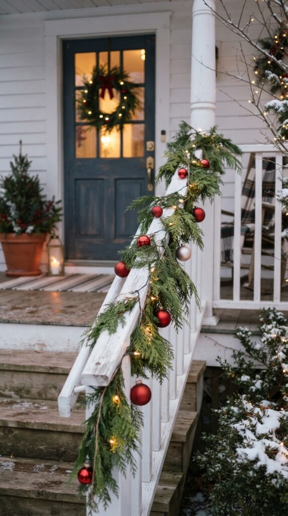 Porch_railing_decorated_for_Christmas