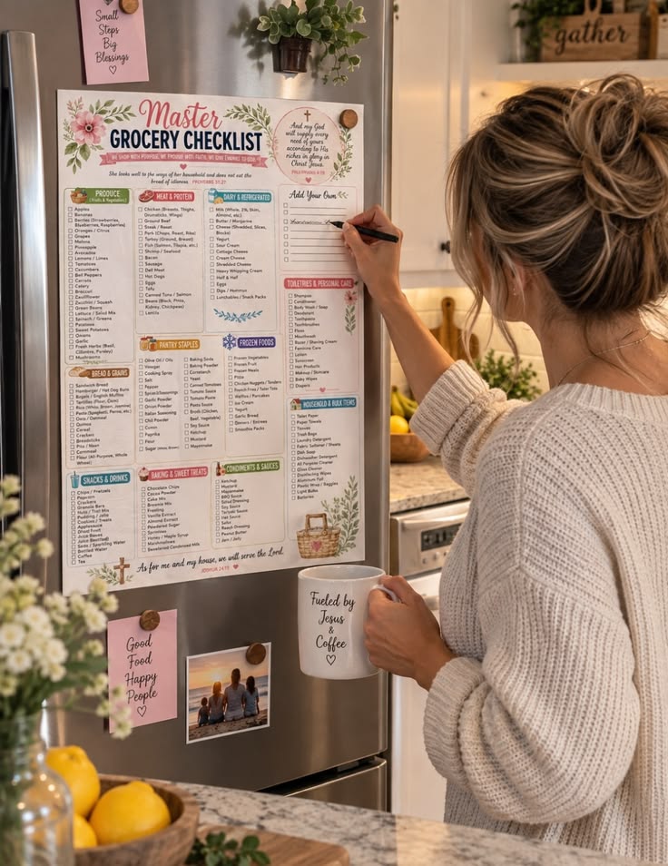 Shared-Grocery-List-Board-for-the-Household.