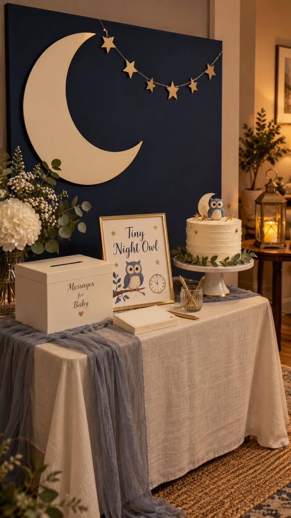 Tiny-Night-Owl-Baby-Shower-Display