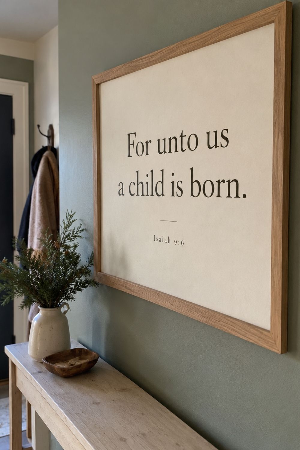 christian-christmas-home-decor-ideas-framed-scripture-wall-art