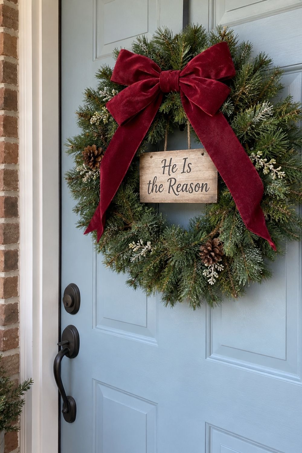 christian-christmas-home-decor-ideas-he-is-the-reason-wreath