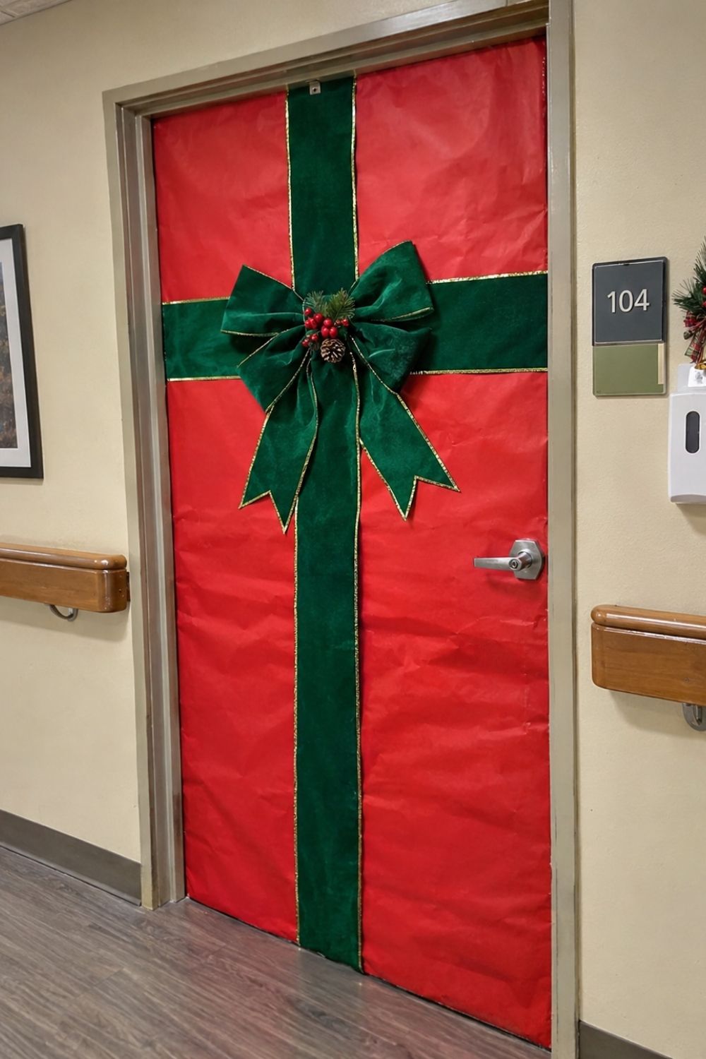 nursing-home-christmas-door-decorating-ideas-wrapped-gift-door